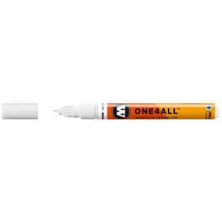 MOLOTOW ONE4ALL Marker 2 mm Round Tip - alle Farben als Einzelstift zur Auswahl 1,5 mm CO 160 signalweiß