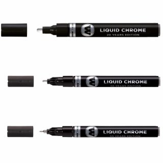 MOLOTOW - LIQUID CHROME Marker Einzelstift 1 mm, 2 mm, 4 mm zur Auswahl