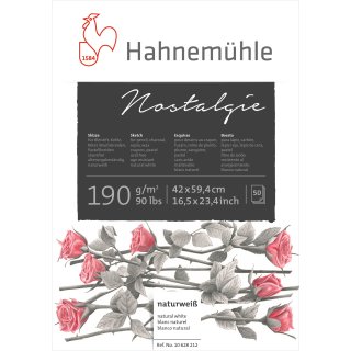 Nostalgie Hahnemühle Skizze, Block 190 g/m², 50 Blatt, 42 x 59,4 cm
