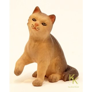 Katze sitzend, Königliche Krippe 18 cm color, Krippenfigur, 6098