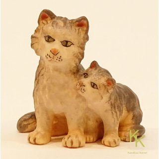 Katzenpaar, Königliche Krippe 18 cm color, Krippenfigur, 6070