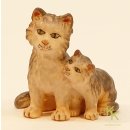 Katzenpaar, Königliche Krippe 18 cm color,...