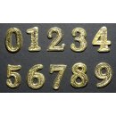Zahlen Gold aus Wachs H: 25 mm / Beschriftung für...