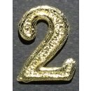 Zahlen Gold aus Wachs H: 25 mm - 2