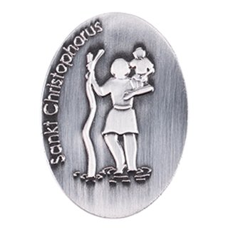 Christopherus Plakette mit Magnet Doppelklebefolie Christophorus Autoplakette