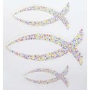 Aufkleber Fisch Mosaik Set mit 3 Größen